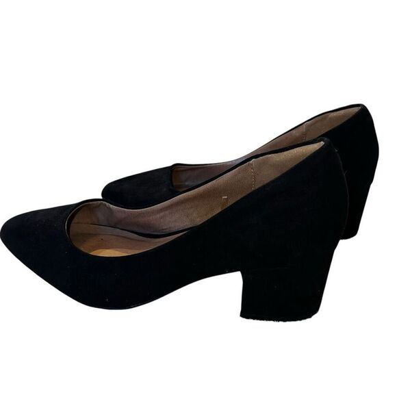 Lane Bryant Womens Size 8 Wide Closed Toe Low Heels Black Slip On - Picture 4 of 8